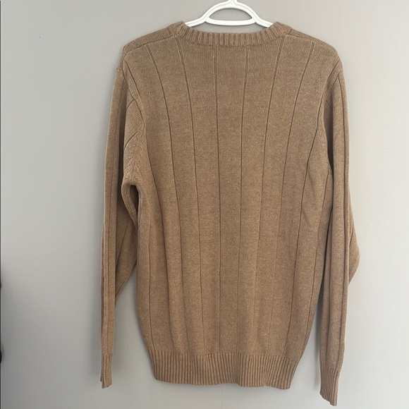 Men's Oscar De La Renta Tan Sweater - Picture 6 of 6
